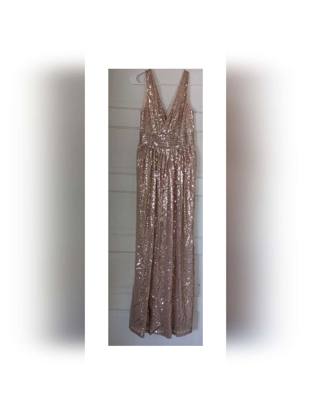 Kate Kasin Gold Sequin 1920s Flapper Dress | Gatsby Party | Size [2 US]